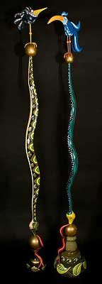 Birds on Snakes